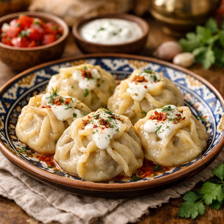 Manti — Ozbek taomi